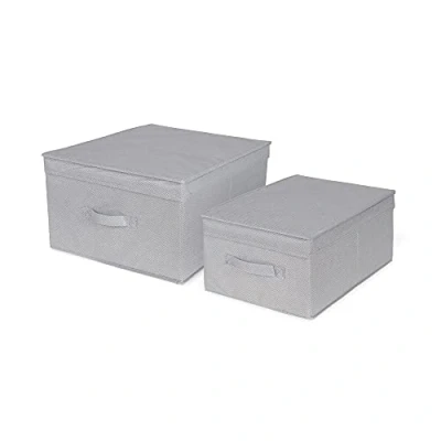 Image of Compactor Storage Boxes, 75GSM NONWOVEN, 1.8MM CARDBOARD, Grey/White, Assorted