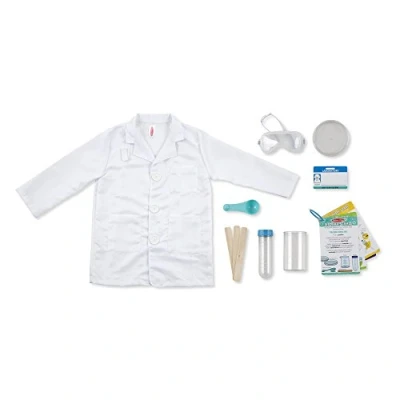 Image of Melissa &amp; Doug Scientist Role Play Costume Set for Kids 3+ Gift Boy or Girl
