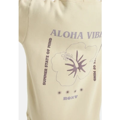 Image of Roxy Fleece sweater SURF STOKED HOODIE BRUSHED VT Women&#039;s Beige XS