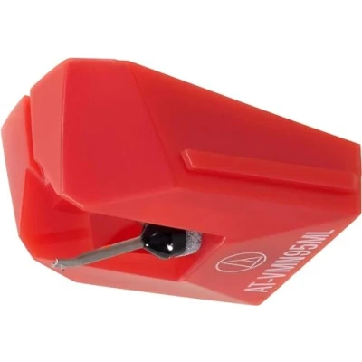 Image of Audio Technica VMN95ML VM95 series Microlinear replacement stylus Red