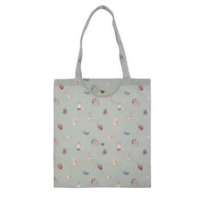 Image of Wrendale Designs &#039;Woodlanders&#039; woodland animal Foldable Shopping Bag