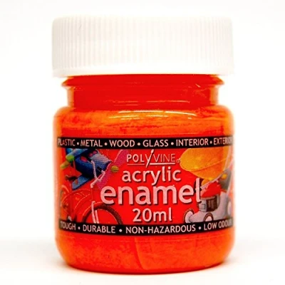 Image of Polyvine 20ml Acrylic Enamel Paint Orange
