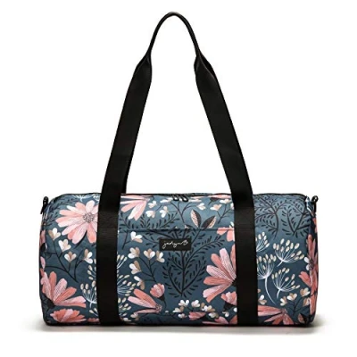Image of Jadyn B Barrel Duffel 48 cm./ 31L Sailor Bag, Navy Floral, One Size