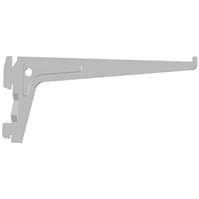 Image of Element System 18133 00003 Classic Regalsystem Pro Safety Carrier with 2 Hooks and Hanging Lock, White, 20 cm