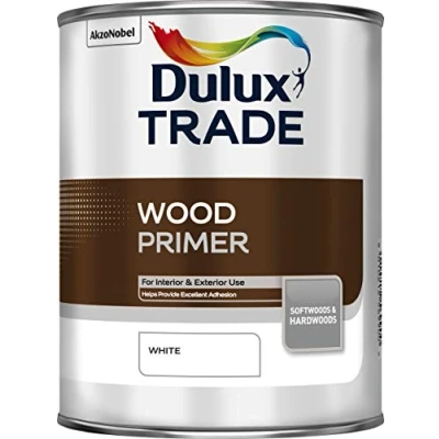 Image of Dulux Trade Wood Primer White 1L
