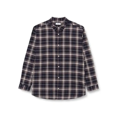 Image of JACK&amp;JONES PLUS Men&#039;s Jorjoshua Check Shirt Ls Pls Casual, Outer Space, XXXXXXL
