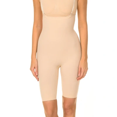 Image of Intimidea Womens Lungo Invisible Plus shaping shorts with straps 410604 woman Beige Size Small/Medium