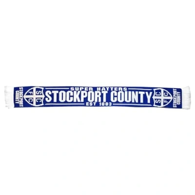 Image of Stockport County Football Fans Souvenir Promotion Scarf The Hatters 2024 Champions (British Unisex, 100% Acrylic)