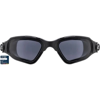 Image of CRESSI Clear Eyes Goggles Black/Black Smoked Lens Unisex Pure Silicone Swimming with Molecular Anti Fog Treatment, Lens, One Size