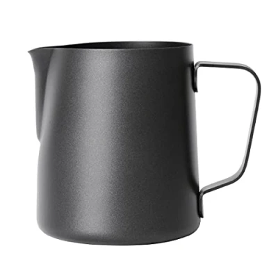 Image of Olympia CM606 Non Stick Milk Jug, 12 oz., Black