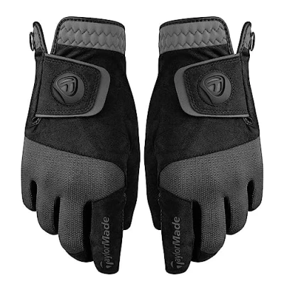 Image of TaylorMade Men&#039;s Rain Control Golf Glove, Black, Small
