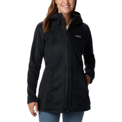 Image of Columbia Women&#039;s Benton Springs Ii Long Hoodie Fleece Jacket, Black, XS