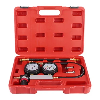 Image of Cylinder Compression Pressure Tester,Cylinder Leak Tester Double Gauge Leakage Detector Kit 0 7bar/0 100psi