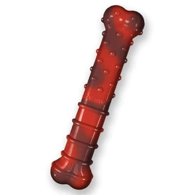 Image of Nylabone Extreme Tough Dog Chew Toy Bone, Durable, Cleans Teeth, Beef Jerky Flavour, Large, for Dogs Up to 23 kg