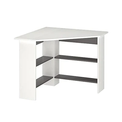 Image of Vicco Corner desk Arion, White/Anthracite, 90 x cm