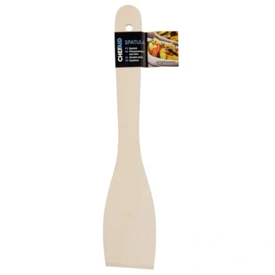 Image of Chef Aid Wooden Spatula, Crafted from Sensibly Sourced Wood, Spatula for Cooking and Baking, Flip With Ease, Non Stick Friendly Kitchen Essential