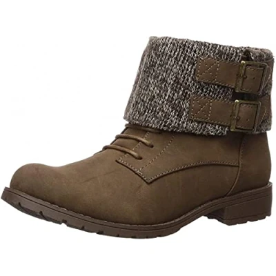 Image of Rocket Dog Babster Knit Cuff Ankle Boot 5 UK Brown