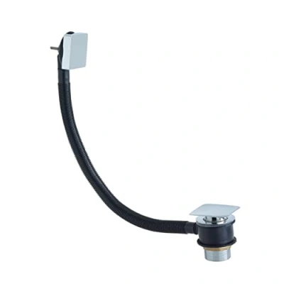 Image of Bristan W BATH04 C Square Clicker Bath Waste with Overflow C, Chrome