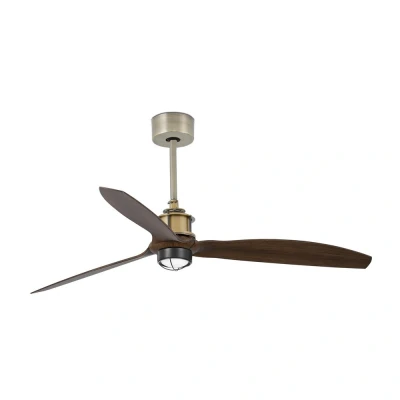 Image of Just Fan 81cm Old Gold, Wood Ceiling with DC Motor, 3000K Light