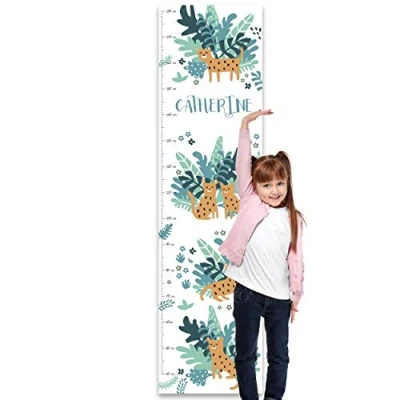 Image of Paper Themes Personalised Height Chart Wild Cats