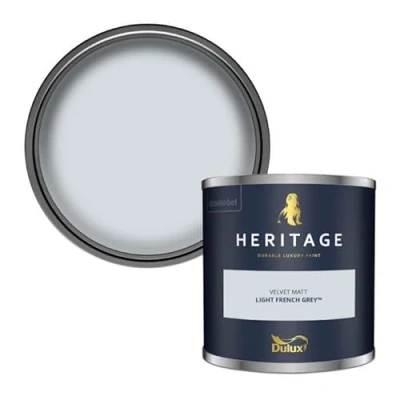Image of Dulux Trade Heritage Velvet Matt Emulsion Light French Grey (1 Litre)