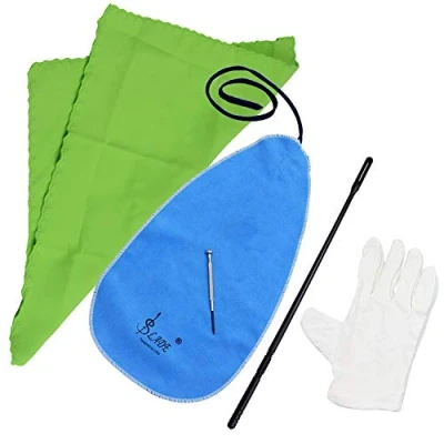 Image of ASNOMY 5PCS Flute Cleaning Kit Set with Cloth Stick Screwdriver Gloves,1 Large