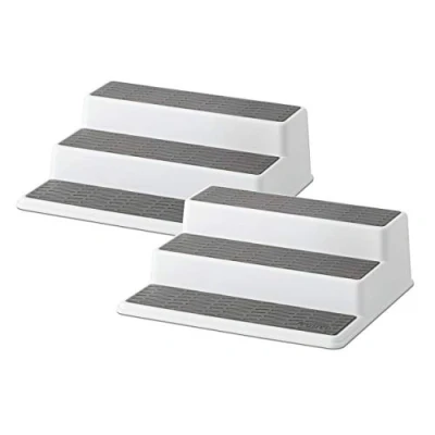 Image of Copco Grey 2 Non Skid 3 Tier Spice Rack Organizer for Pantry, Pack, 10 Inch