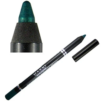 Image of Metallic Sparkly Green Waterproof Glide on Eyeliner Colour Shade Number 09 Super long stay smudge proof Eye Liner