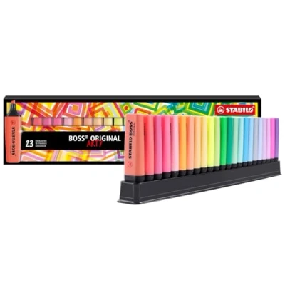 Image of Highlighter STABILO BOSS ORIGINAL ARTY Deskset of 23 Assorted Colours