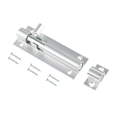 Image of TERF® Aluminium Door Bolt Barrel Slide Lock 75mm [3&#039;&#039;] Latch with Screws Ideal for Internal and External Doors Locks Bedroom Bathroom Toilet Shed Gate Cupboards Cabinets