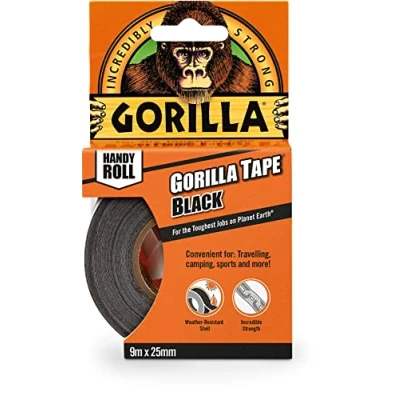 Image of Gorilla Tape Handy Roll Black 9m