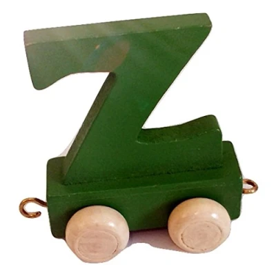Image of Fun World Toys® Childrens Personalised Wooden Colourful Alphabet Letter Train A Z Name Set (Letter Z)