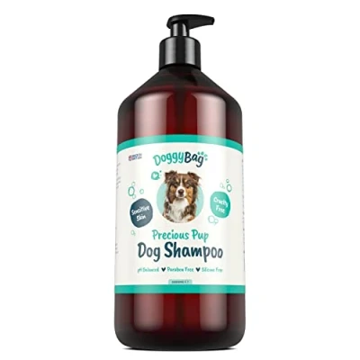 Image of 1 Litre Fragrance Free Sensitive Shampoo for Dogs from Doggy Bag Deodorising, Conditioning, Easy Rinse, pH Balanced Mild Dog with Pro Vitamin B5