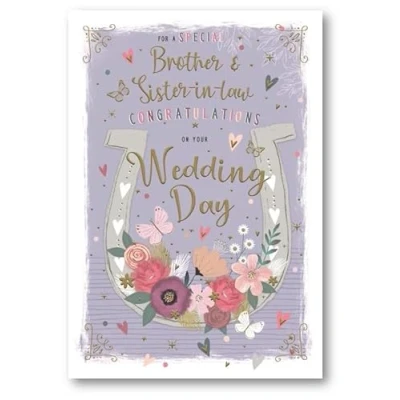 Image of ICG Brother and Sister In Law Wedding Day Card