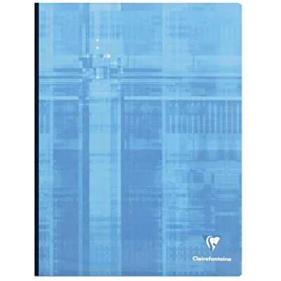 Image of Clairefontaine Ref 69342C Clothbound Notebook (96 Sheets) A4+ Size, Squared Rulings, 90gsm Brushed Vellum Paper, Film Coated Card Cover Assorted Colours (Pack of 5)