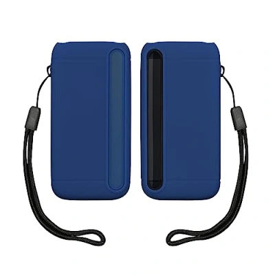Image of kwmobile Silicone Case Compatible with Crucial X8 SSD Protective Cover for Drive Blue