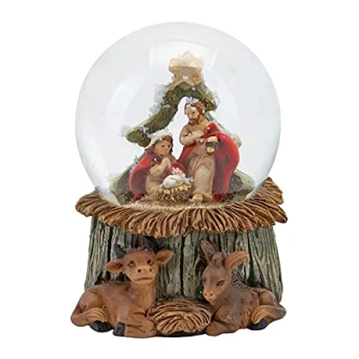 Image of Widdop Christmas Nativity Scene Mini 45mm Snow Globe Waterball XM9179