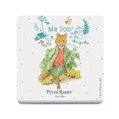 Image of Decorative Coaster (10 x 10 cm) Beatrix Potter Mr Tod