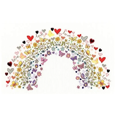 Image of Bothy Threads Cross Stitch Kit Lovely Rainbow