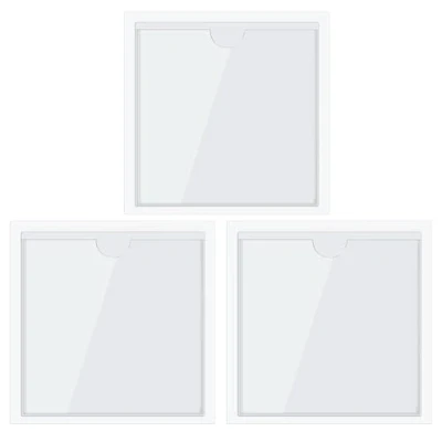 Image of LICQIC 3 Pcs Square Car License Holder, Parking Permit Holder Suitable for Most Cars Windshields
