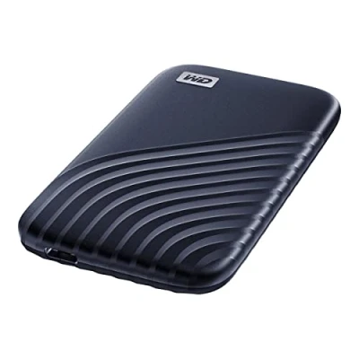 Image of WD 2TB My Passport Portable SSD, External NVMe Solid State Drive, USB C, up to 1050 MB/s, Works with PC, Xbox and Playstation, 2 meters drop resistance, Midnight Blue