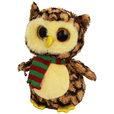 Image of TY Beanie Boo Plush Wise the Owl 15cm