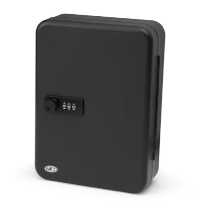 Image of BIRD Black Combination Key Cabinet Box Wall Mounted Storage for up to 48 keys