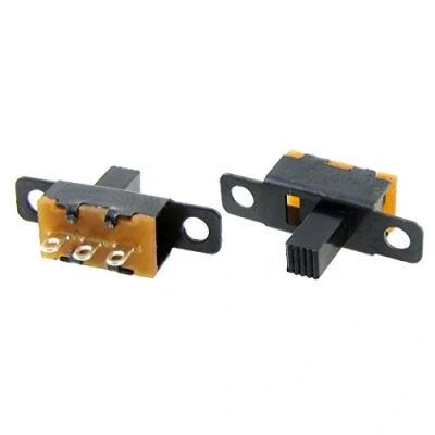 Image of Sourcingmap 50 Pcs X SS12F15G6 2 Position 1P2T SPDT Panel Mount Mini Slide Switch Solder Lug 6mm Knob