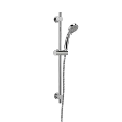Image of Croydex AM169341 Essentials Three Function Shower Set includes Handset/ Hose/ Riser Rail, Chrome , 69.4 x 16.2 5.8 cm