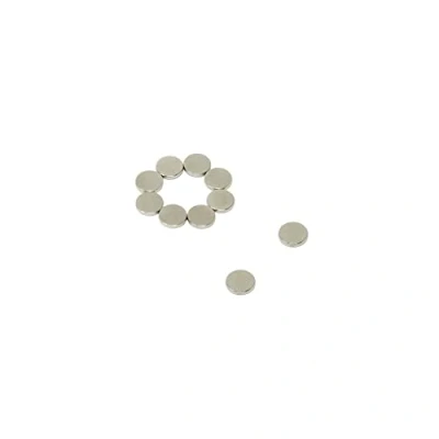Image of Diametrically Magnetised N42 Neodymium Magnet for Arts, Crafts, Model Making, DIY, Hobbies, Office and Home 6mm dia x 1mm thick Pack of 10