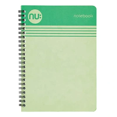 Image of NU Notebooks Cloud Pastels Range A4 Green Notebook Wirebound 110 Pages (NU004107 FSC)