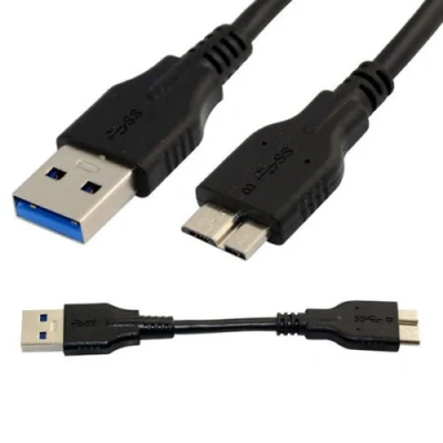 Image of USB 3.0 A To Micro B Cable For WD Seagate Toshiba Samsung External Hard Drive (5 Meter)
