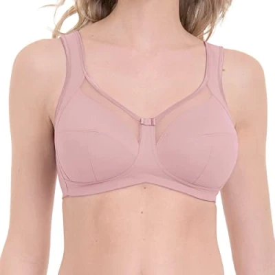 Image of Anita Clara Women&#039;s Comfort Soft Bra Without Underwire, Rosewood, 40DD