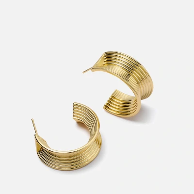 Image of Daisy London x Polly Sayer Chunky Tidal Hoop Earrings